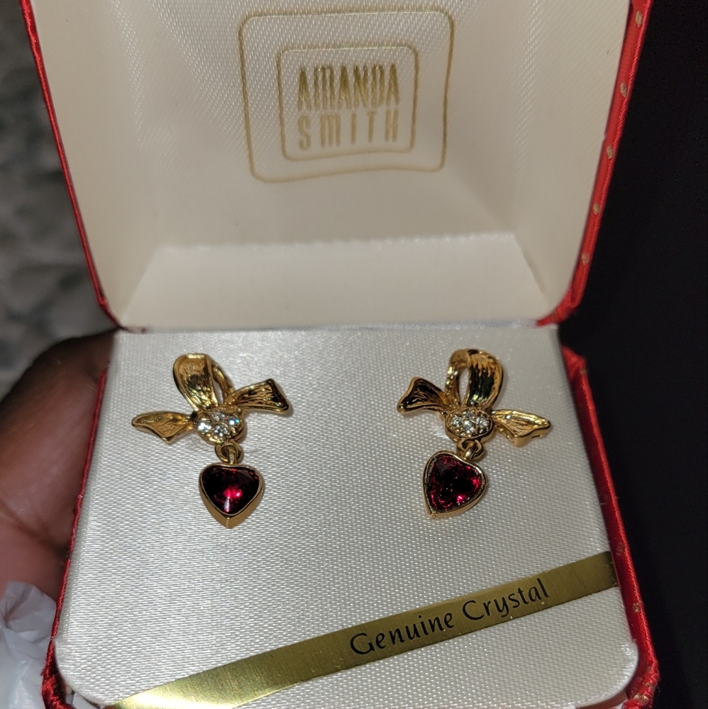 Amanda Smith Crystal Pierced Earrings